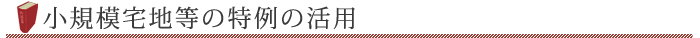 小規模宅地等の特例の活用